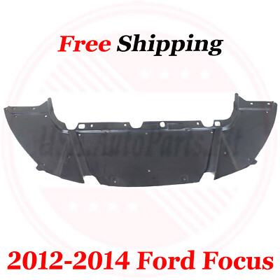2012-2014 Ford Focus Front Engine Splash Shield Black New FO1228128