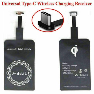 Für Android Typ C USB Wireless Charger Receiver Adapter Fast Pad Chaღ Fast