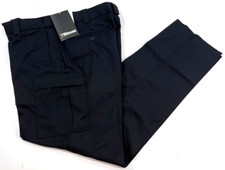 MENS 36x36 BLAUER POLY WOOL CARGO PKT ACTIVE DUTY PANTS 8561-1 DARK NAVY UNHEM