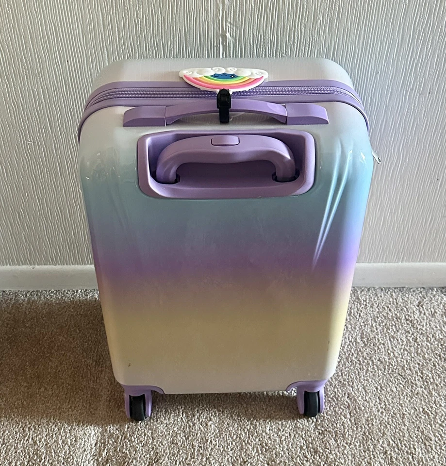 Target Girls Multicolor Hardshell Carry-On Spinner Suitcase w/ Arc Luggage Tag - Image 4 of 4