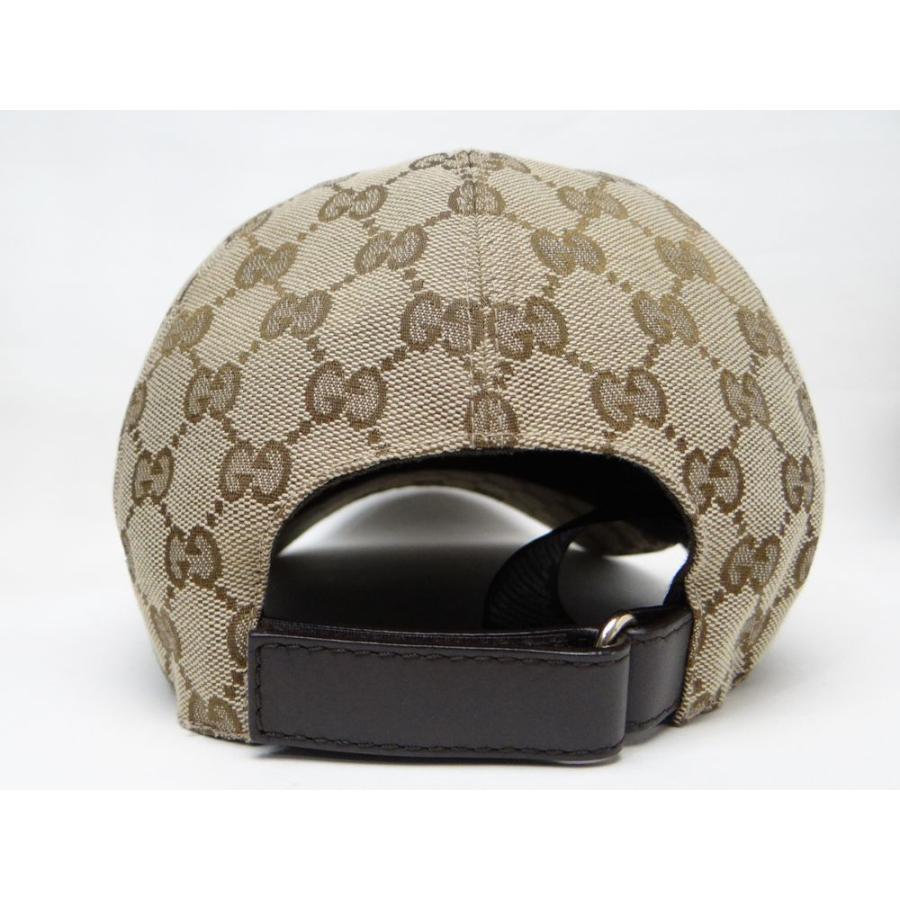 GUCCI authentic Canvas Sherry Baseball Cap Hat Beige Size L  display picture 2