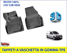 Tappetini Anteriori In Velluto Per Renault Kangoo II (2008+) – Su Misura, Antiscivolo, 2 Pezzi, MOTOLUX