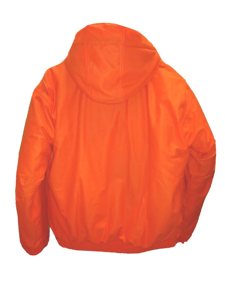 💥New💥Blaze Orange Hunting Parka Coat Hooded Waterproof/ Breathable  SAFETY  XL - Image 2 of 4