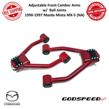 Godspeed Adjustable Front Camber Arms W Ball Joints Fits 90-97 Mazda Miata Mx-5 Godspeed Adjustable Front Camber Arms W Ball Joints Fits 90-97 Mazda Miata Mx-5