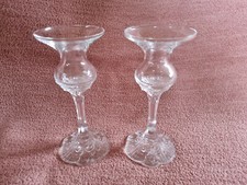 2x ROSENTHAL Classic Rose Collection portacandele in vetro portacandele candelabro
