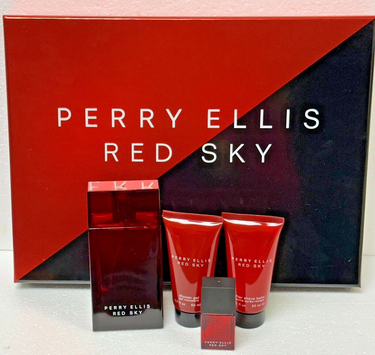 Perry Ellis Red Sky for Men PC Gift Set EDT Sp EDT