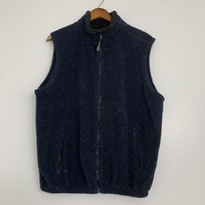 Colorado Trading & Clothing Co Mens Vest Navy Blue Fleece Medium USA Made