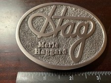 The Great Merle Haggard "Hag" Belt Buckle Very Strong 3.5 inches