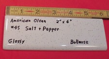 1 pc.  Salt & Pepper Ceramic Bullnose Tile 2 ...