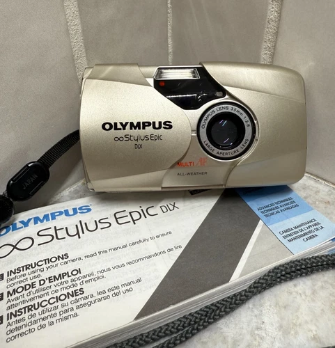 Olympus Stylus Epic DLX 35mm Point & Shoot Film Camera (Mju ii) w/ Manual
