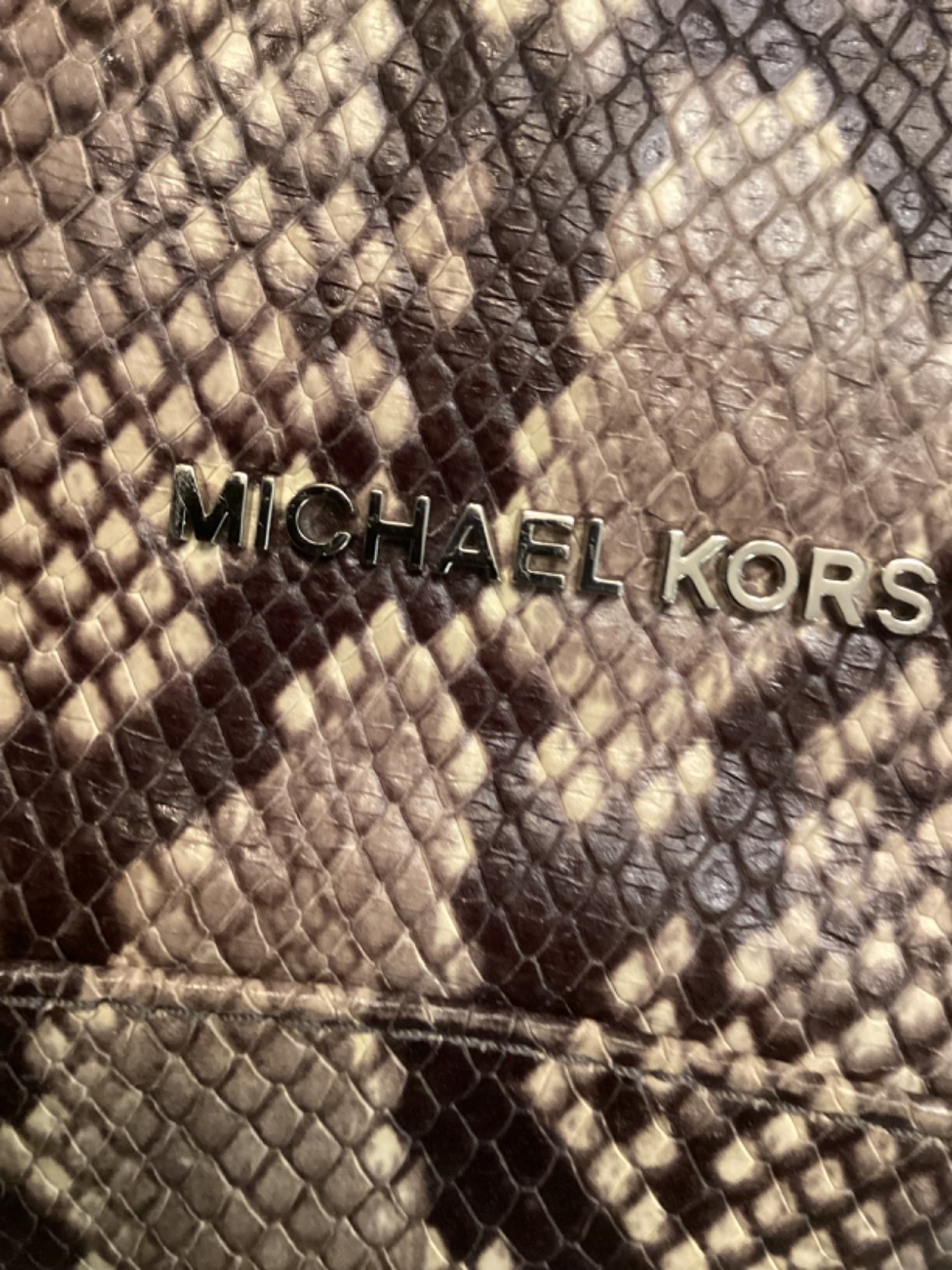Michael Kors Python Embossed Purse Large - image 2