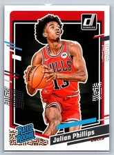 2023-24 Donruss #227 Julian Phillips RC - Chicago Bulls
