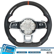 Real Carbon Fiber Steering Wheel For Volkswagen Mk7 Golf Gtir Wpaddle Button Real Carbon Fiber Steering Wheel For Volkswagen Mk7 Golf Gtir Wpaddle Button