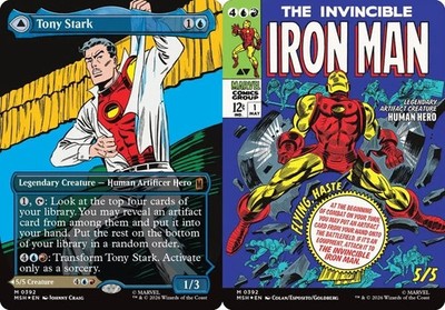 Tony Stark (Borderless) (0392) 392 Marvel Super Heroes Foil NM
