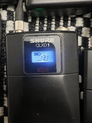 Shure QLXD1 H50 Digital Wireless Bodypack Mic Transmitter AES 256-bit encryption
