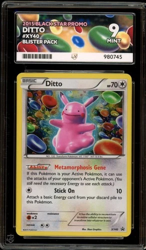 Pokemon Ditto Blister Pk. Black Star Promo XY40 ACE 9 Mint
