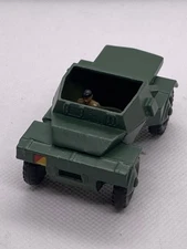 Dinky Scout Car & Driver #673 Meccano England 1959-1961 NEW TIRES RESTORED!