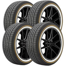 Qty 4 28545r22 Vogue Custom Built Radial Sct2 114h Xl Goldwhite Tires