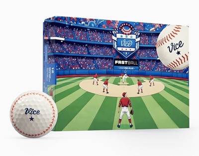 Vice Pro Plus Fastball Golf Balls 4-Piece Urethane White/Red- Dozen SOLD OUT