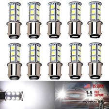 -Pack 6500K White 1157 2057 2357 7528 BAY15D LED Bulbs 5050 18-SMD 10