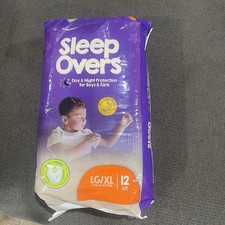 1 Packs of 12 Sleep Overs By Cuties Pull Up/Underwear Large/X Large 60-125 Lbs