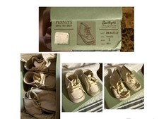 Vintage Leather Baby Shoes w/box2 pair
