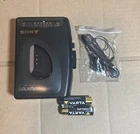 Sony Walkman Portable Cassette Player FM/AM WM-FX21 Black New Drive Belt Working