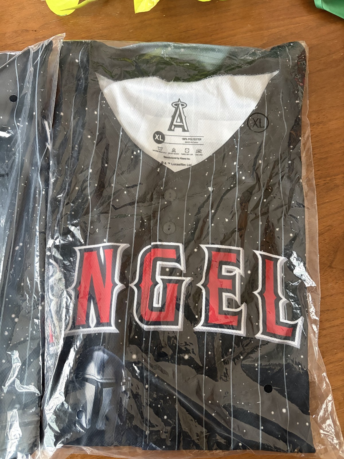 NEW Los Angeles Star Wars Mandalorian and Grogu SGA Jersey SIZE XL