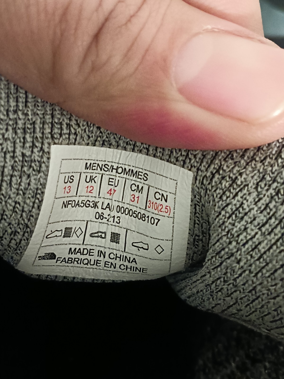 The North Face Vectiv Escape Men’s Size 13 Gray Knit Running Trail Hiking Shoes thumbnail 5