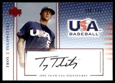 Troy Tulowitzki 2005 USA 2004 National Team USA Signatures Black #S-42 AUTO