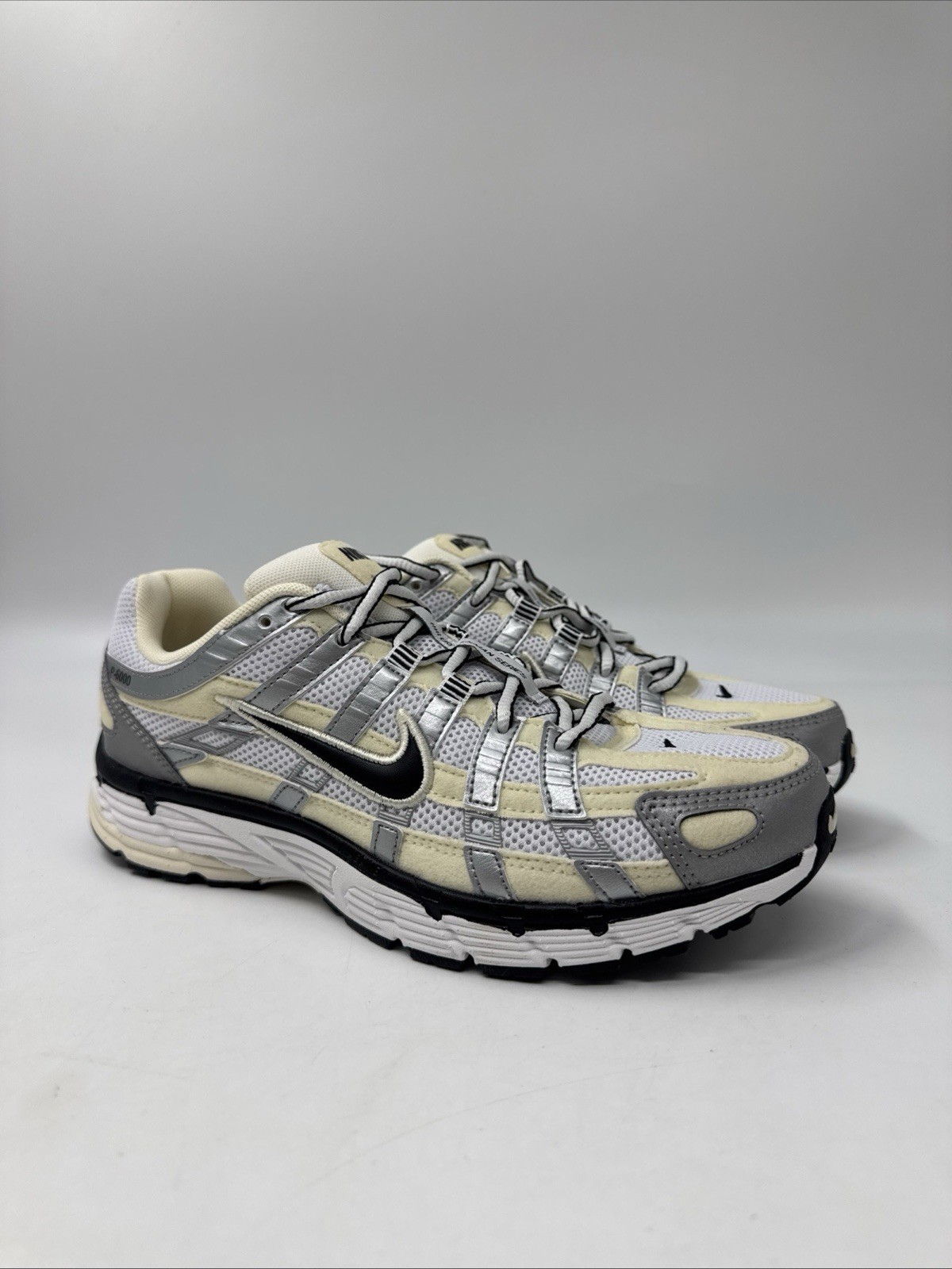 Nike P-6000 Coconut Milk Metallic Silver FV6603-100 Women’s Size 7