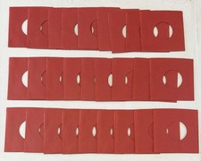 Huge Lot Of 27 Red Cardstock 45 RPM Record Sleeves