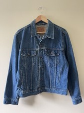 Vintage 90s Levi’s Trucker Denim Jacket 70506 Size Medium 40 USA Made Jean Blue