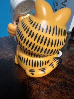 Garfield Talking Vintage Phone Tested Works, Answers in Garfield Phrases