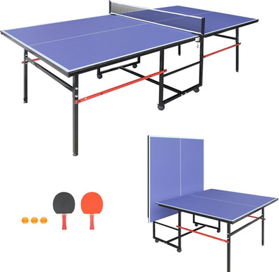 9FT/8FT Table Tennis Game Set, Professional Indoor/Outdoor Foldable Ping Pong Ta