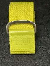 Esprit Vintage Yellow Woven Belt 36  Size m-L Great Condition
