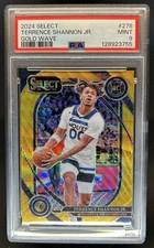 2024-25 Select Terrence Shannon Jr. Courtside RC Gold Wave Prizm #/10 PSA 9