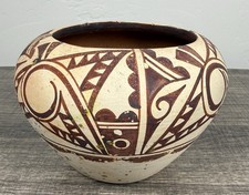Vintage Pueblo Pottery Bowl Signed Loretto Je...