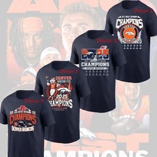 Denver Broncos 2025 AFC West Division Champions TShirt - Full Color, Full Size