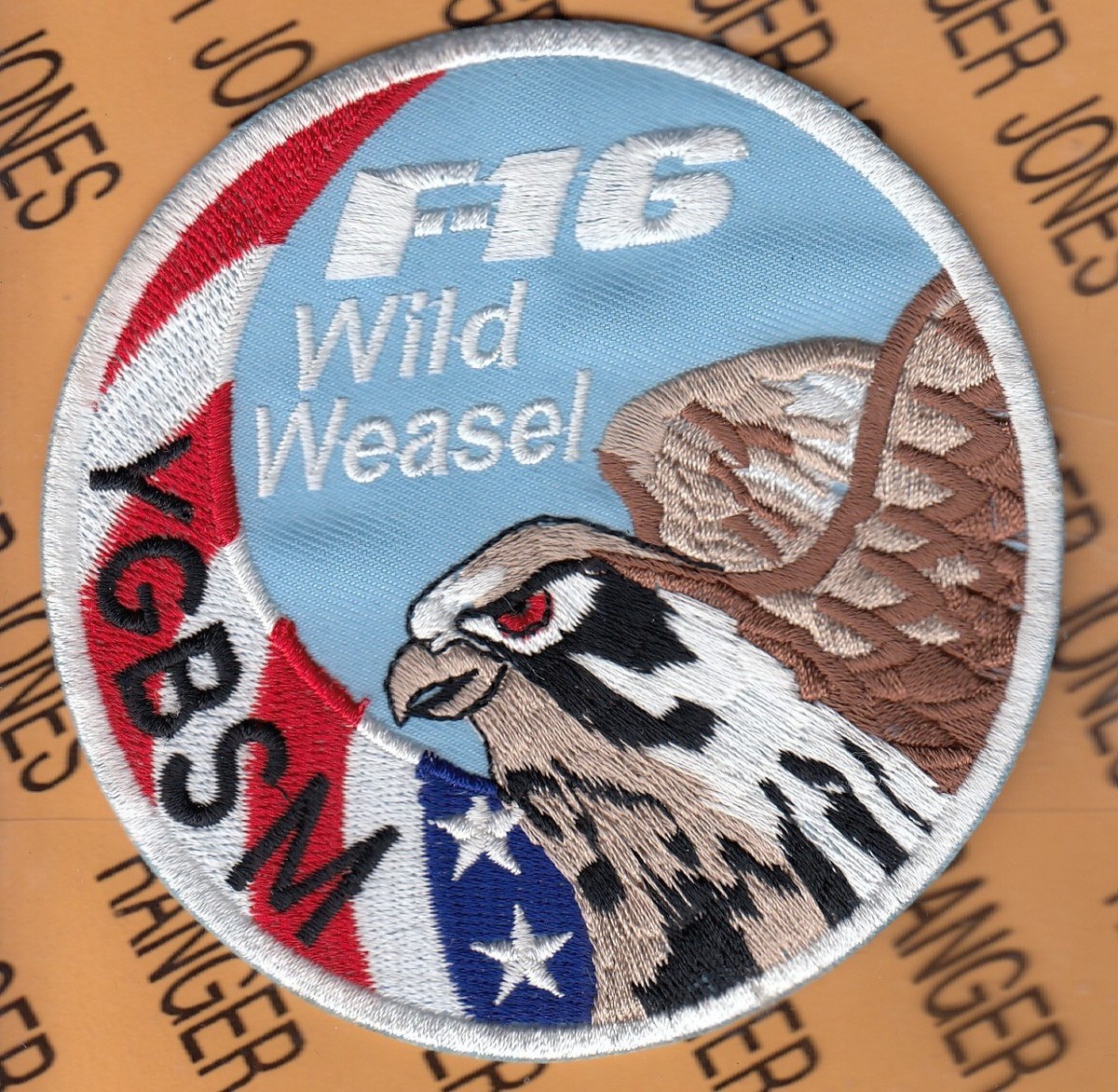USAF Air Force F-16 Wild Weasel Swirl YGBSM ~3.75