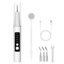 Ultrasonic Electric Tooth Cleaner Tartar Plaque Remover Dental Scaler Tool Kit
