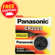PANASONIC CR2025 Lithium 3V Watch Battery Exp 12/2033  1Pc