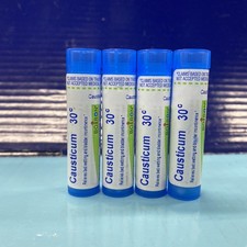 4X Causticum Boiron, 30C, Bone Pain Relief 80 Pellets Each Exp 11/29