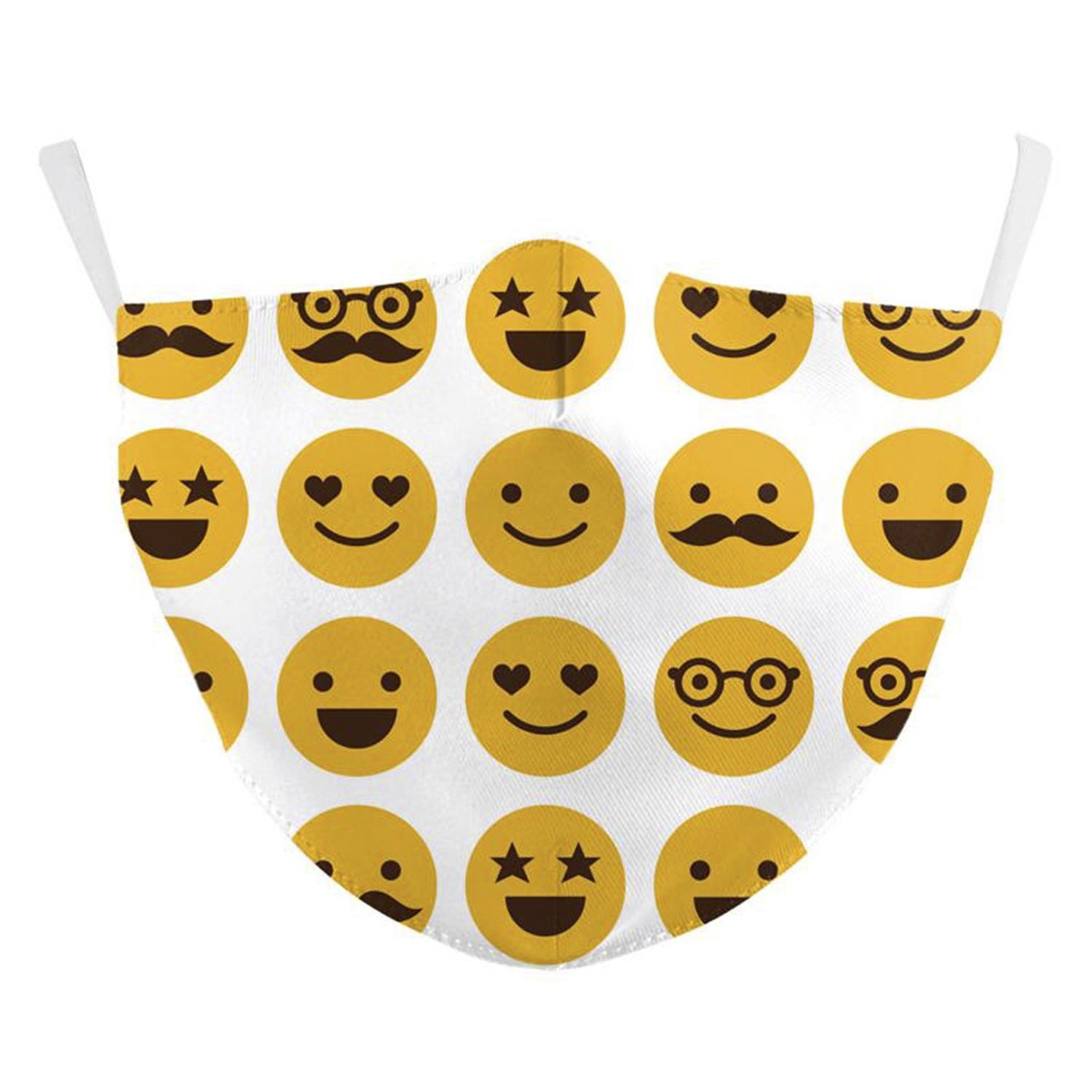 Facemask-Adult-Emoji Practical Everyday Product for Home Family and Daily Use