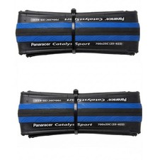 Panaracer Catalyst Sport Pair 700x25c Road Tires 25-622 Lightweight Red/Blue 