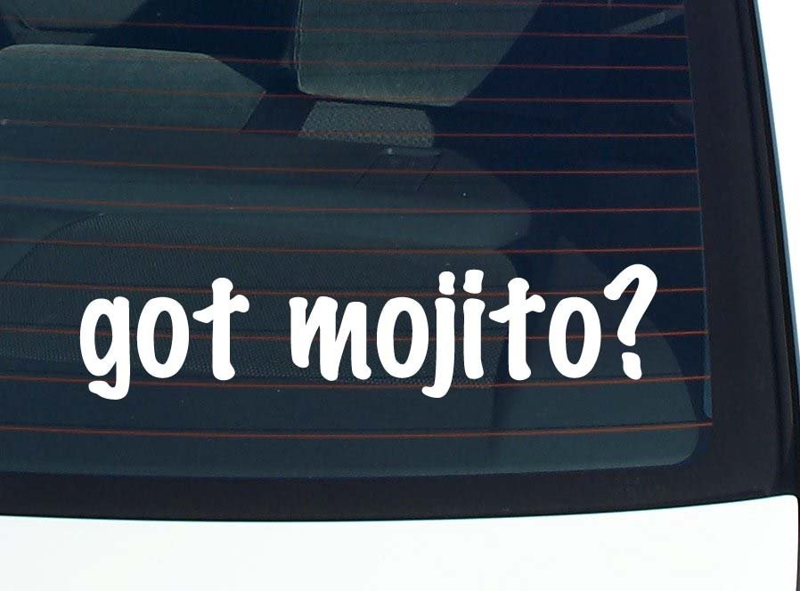 Mojito Funny Car Decal Bumper Sticker Vinyl Window Joke
