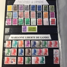 LOT De 170 Timbres MARIANNES Différentes Oblitérés  🇫🇷