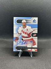 2022-23 Upper Deck SP Game Used - Jaccob Slavin #116 Blue Autographs (AU)