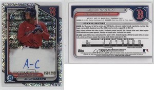 2024 Bowman Chrome Prospect Speckle Refractor /299 Allan Castro #CPA-ACA Auto