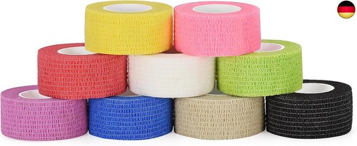 9 Rollen Fingerpflaster Selbsthaftend Pflaster Rolle 2,5cm x 4,5m Verband - Bild 1 von 7
